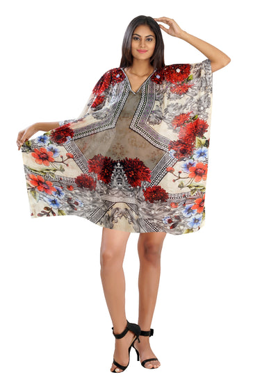 sleeveless kaftan dress