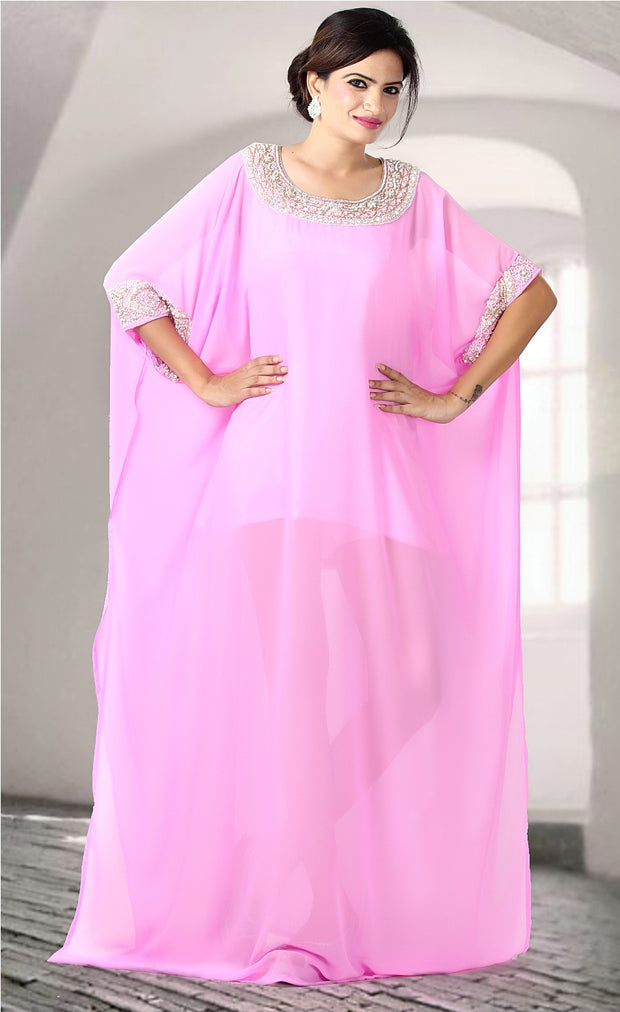 Party wear kaftan Dubai Kaftan Wedding kaftan Long Dress Farasha Maxi Dress Jalabiaya Abaya Caftan - Silk kaftan