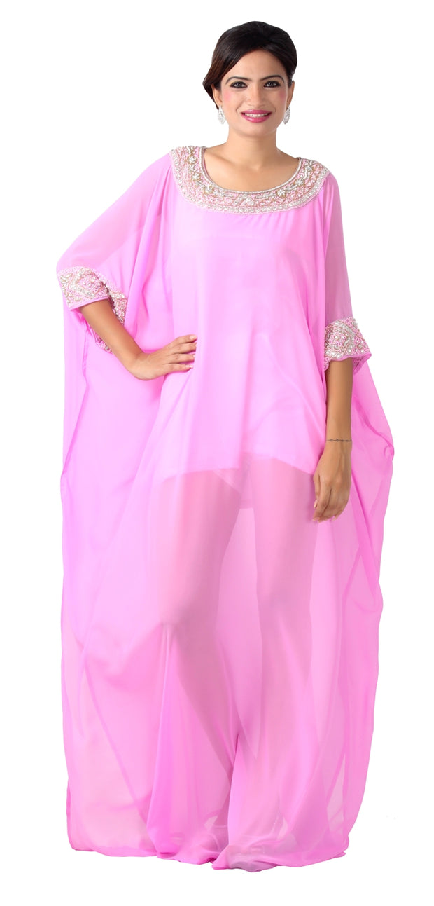 Party wear kaftan Dubai Kaftan Wedding kaftan Long Dress Farasha Maxi Dress Jalabiaya Abaya Caftan - Silk kaftan
