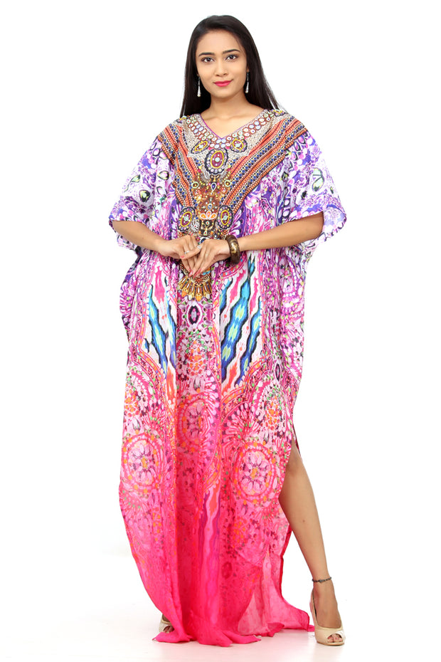 embellished kaftan dress	