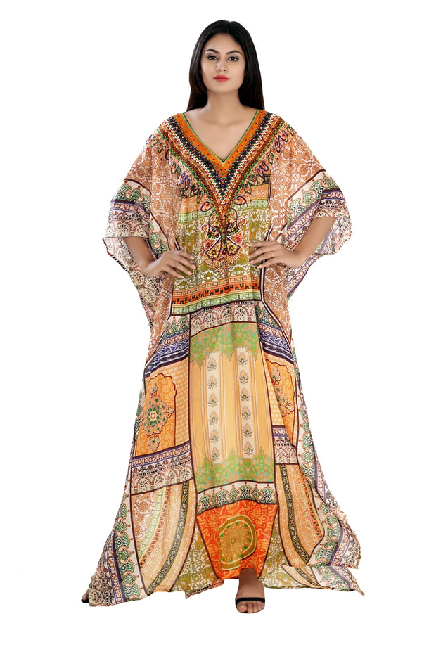 silk caftan