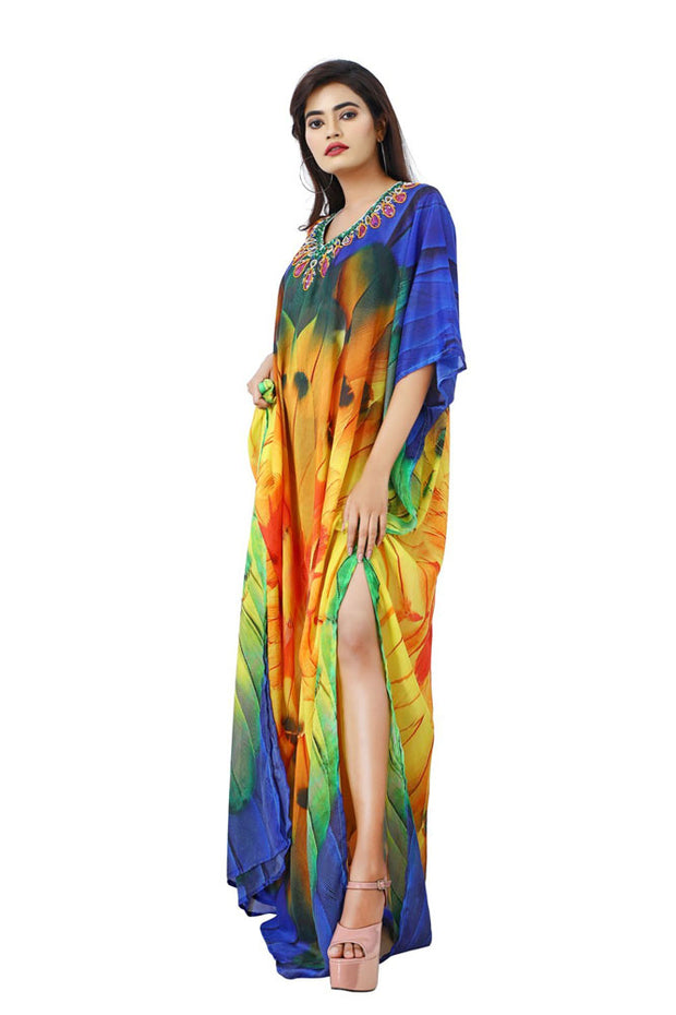 silk kaftan tops