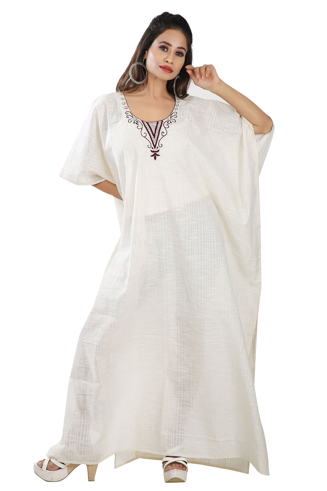 Beautiful Linen cotton Kaftan, White Plain Kaftan, White Kaftan dress Silk kaftan Beautiful Linen cotton Kaftan, White Plain Kaftan, White Kaftan dress Silk kaftan