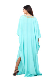 Beaded Silk kaftan plus size caftan maxi dress casual wear kaftan