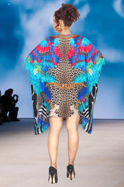 Animal Print silk kaftan silk caftan dress for women kaftan tunic