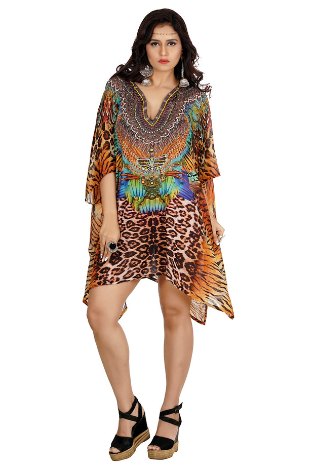 animal print kaftan