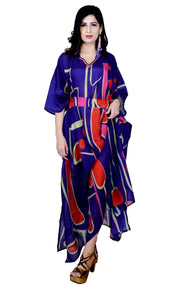 rainbow color maxi dress
