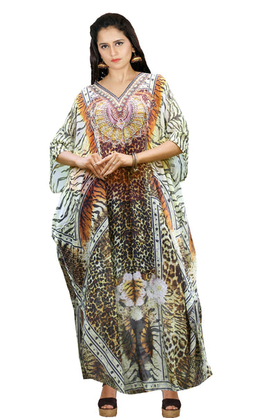 beach kaftan black