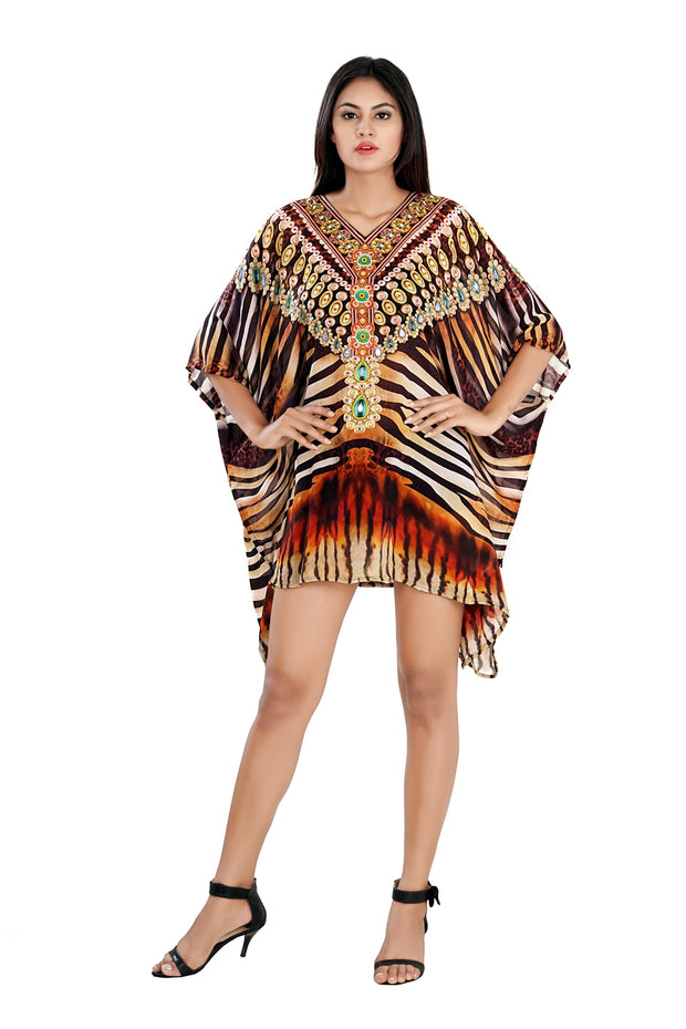 designer silk kaftan
