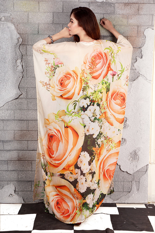 Light weight silk kaftans beautiful caftan elegant kaftan luxury silk kaftans silk beach cover up