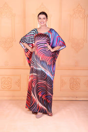 Silk Kaftan Maxi Dress Designer Kaftan Dressing Gown Full Length Kaftan