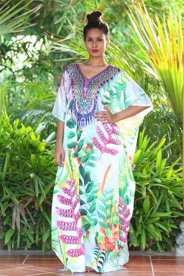Butterfly Kaftan Plus Size Silk Kaftan Long Dress Kaftan Boho Dress Gift