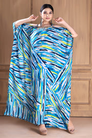 Glamorous and Elegant: A Silk Caftan to Make You Shine pure silk caftan Cold Shoulder caftans