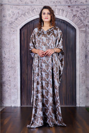 Full length Kaftan animal print Kaftan for Women beach wear cover up