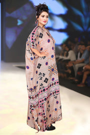 Pure Silk Kaftan Luxe beach kaftan Lace Up beach wear caftan