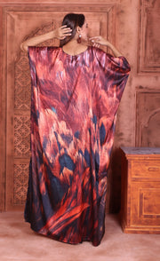 Silk kaftan dress for women beautiful caftan dress lounge wear caftan