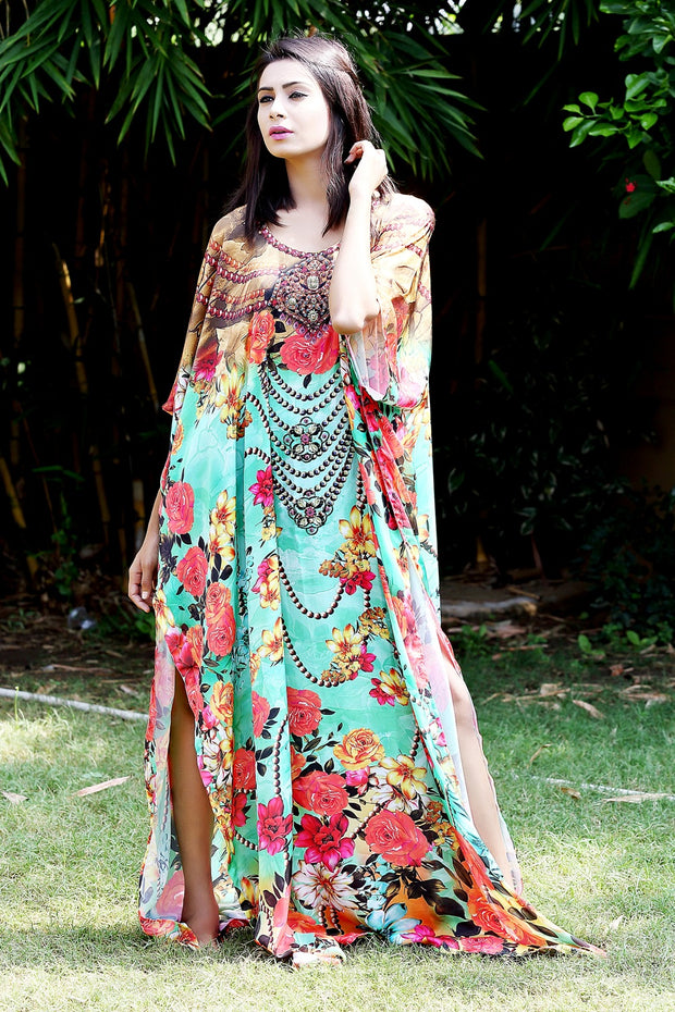 plus size long kaftans