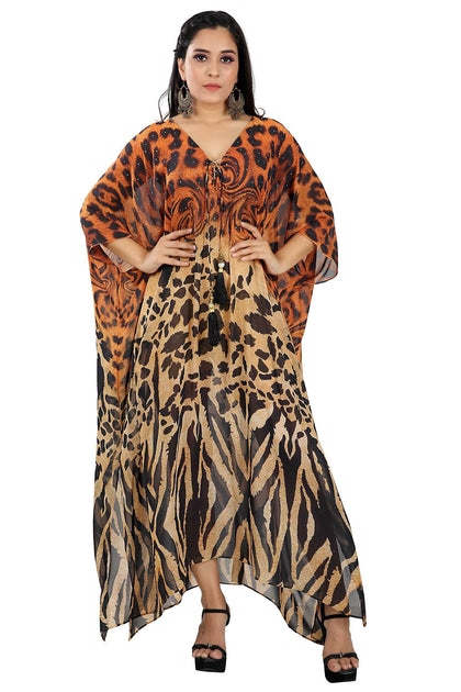 Shop Animal Print Dresses for Women – Silk kaftan