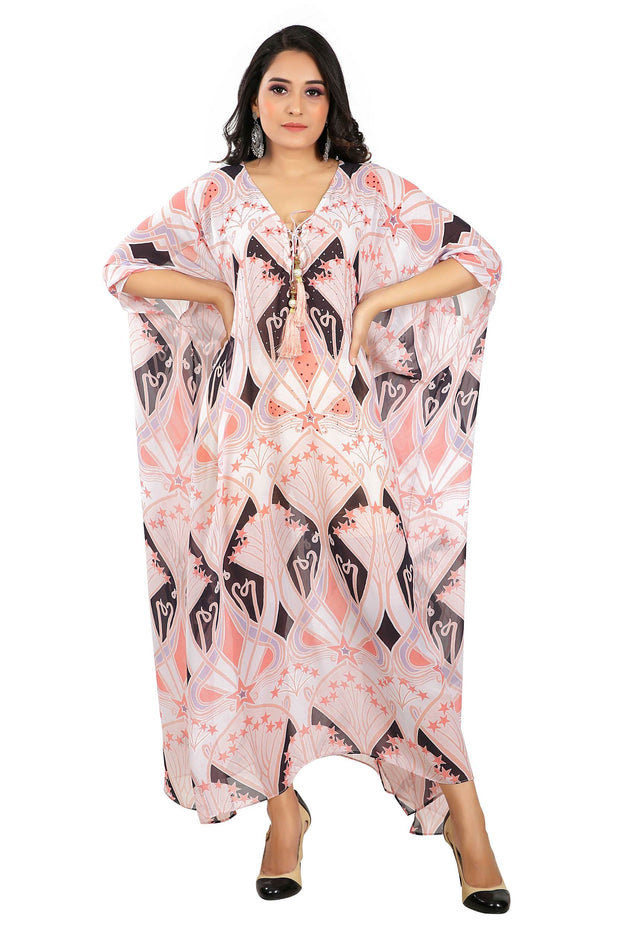 Silk caftan beach cover up beautiful Stylish Kaftan Silk Dress