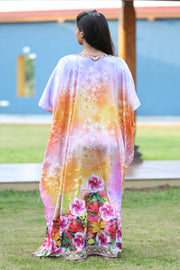Embellished maxi beach caftan silk kaftan resort wear kaftan for women