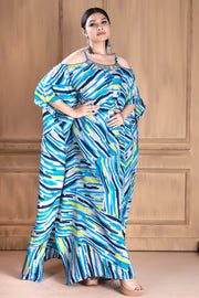 Glamorous and Elegant: A Silk Caftan to Make You Shine pure silk caftan Cold Shoulder caftans