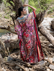 silk kaftan dress