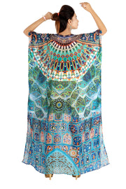 beaded kaftan dress