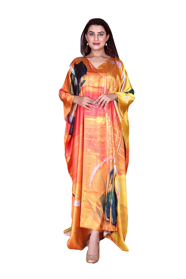 satin caftan