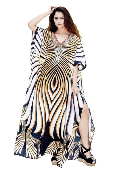 dress kaftan chiffon