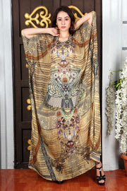 batik kaftan dress