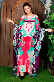 Full Length Lounge wear Long Dressy Kaftan Silk Kaftan Dress Plus Size
