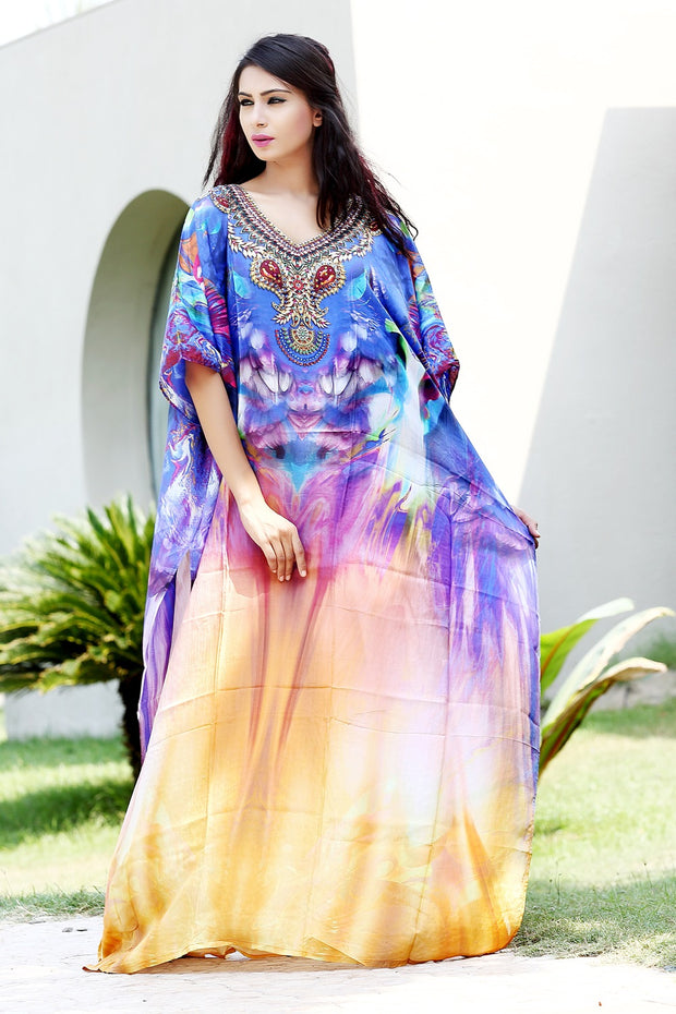 full length beach kaftan