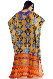 Party dress kaftan plus size cruise wear silk kaftan dress beachwear caftan designer silk caftan