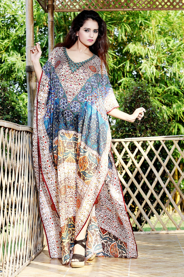 blue kaftan