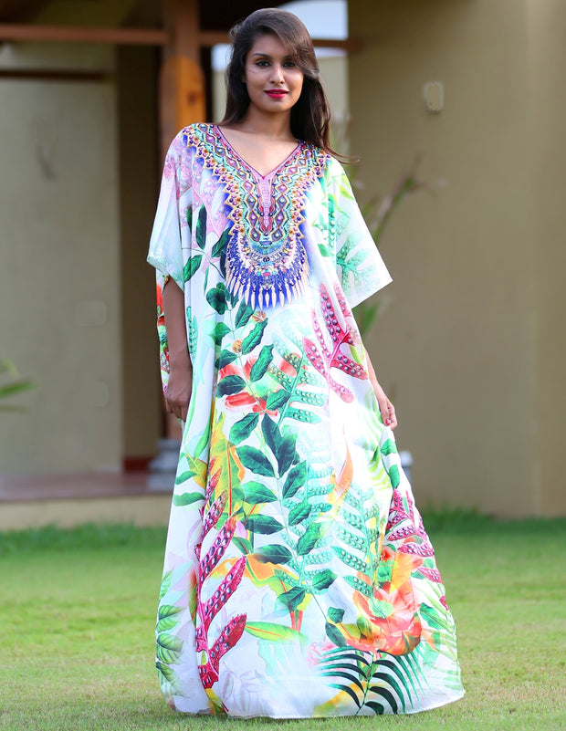 Butterfly Kaftan Plus Size Silk Kaftan Long Dress Kaftan Boho Dress Gift