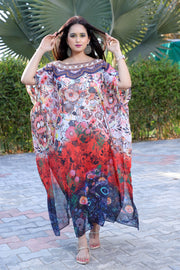 plus size kaftans maxi dress Floral print kaftans long kaftan dresses