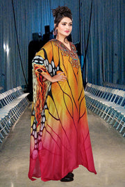 Beach party kaftan dress embellished plus size kaftan Animal Print