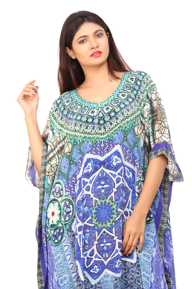 silk kaftan maxi dress