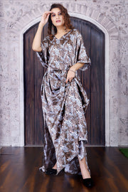 Full length Kaftan animal print Kaftan for Women beach wear cover up