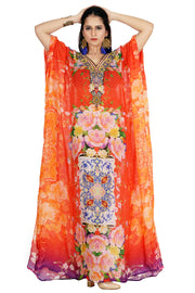 floral print kaftan