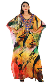 kaftan wrap dress