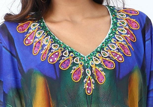 plus size silk kaftan