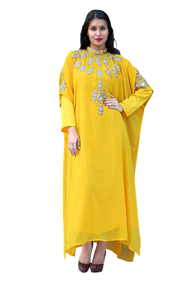 Dubai Kaftan Wedding kaftan Long Dress embellished maxi caftan