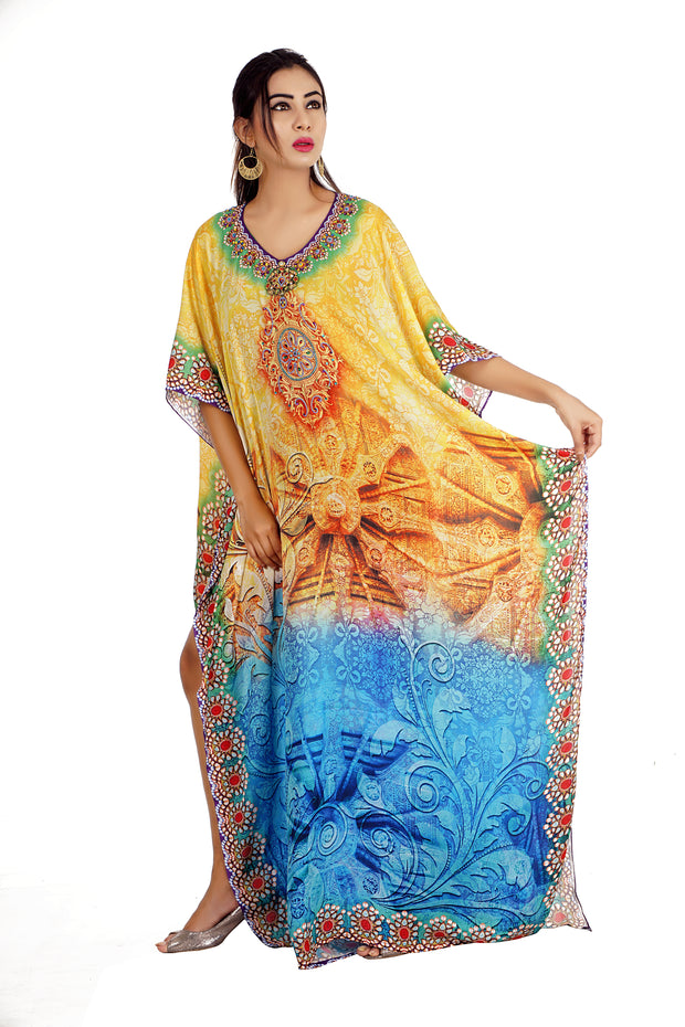 gold kaftan