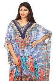 silk long kaftan dresses