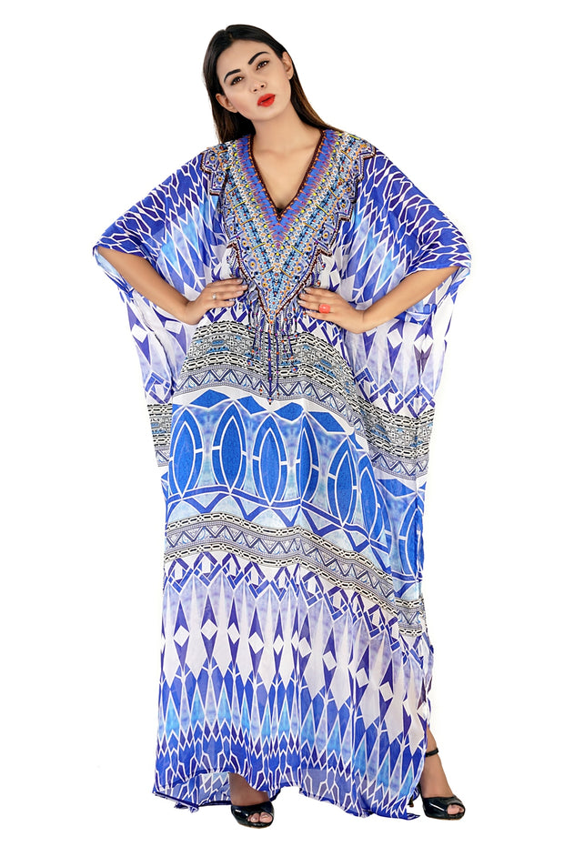 digital printed kaftan