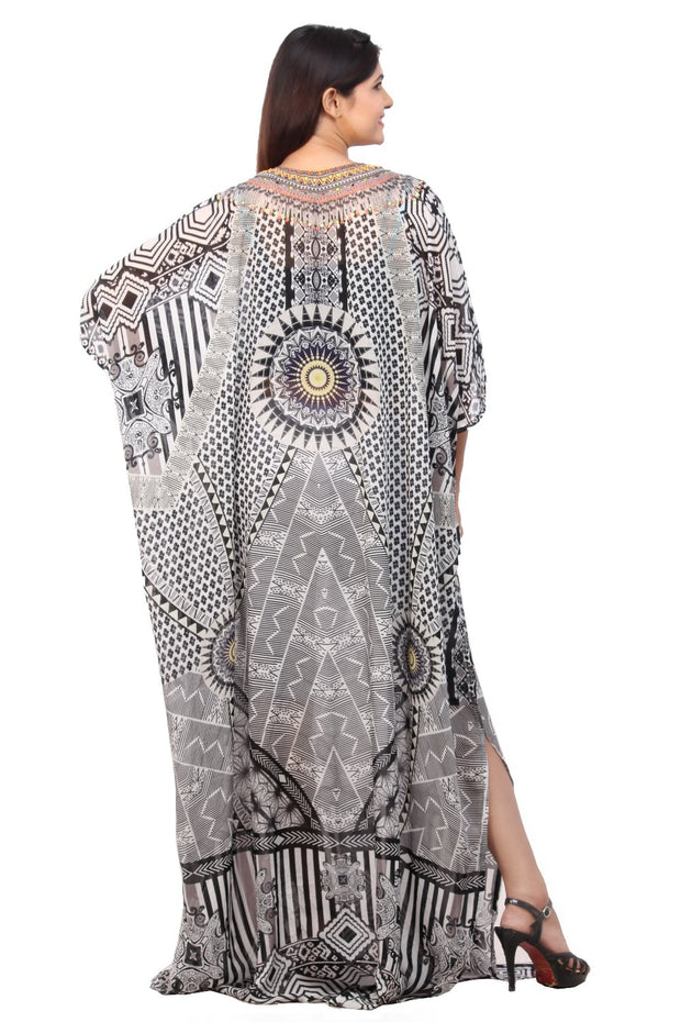 designer silk kaftan