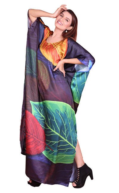 Plus Size Kaftan Custom Length Floral Kaftan Beach Wear Full Length Kaftan
