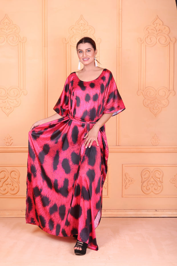 Beach Wear Kaftan Silk Kaftan animal print elegant kaftan for women