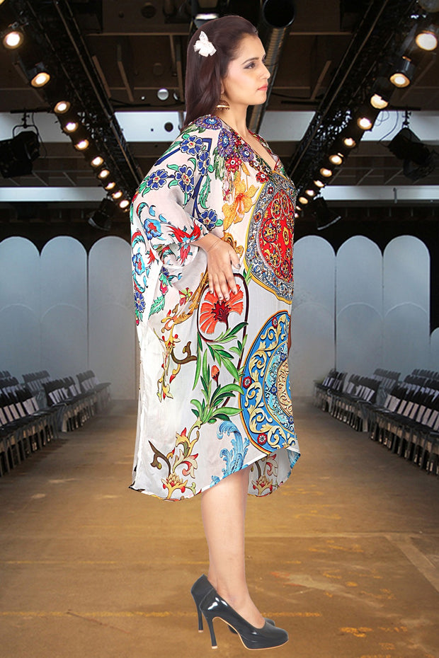Silk Caftans Luxe kaftan plus size caftans short silk kaftan womens kaftan silk dress